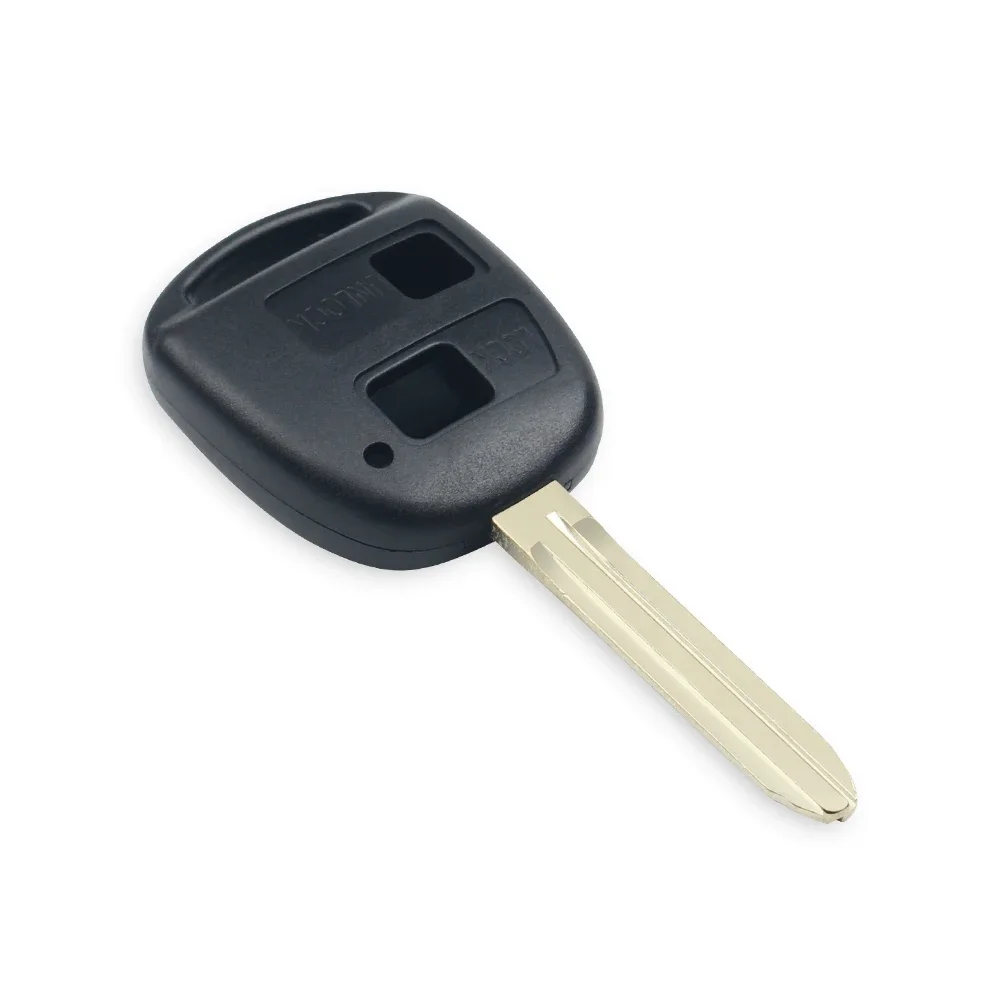 KEYYOU With Rubber Pad Remote Car Key Shell Case For Toyota Yaris Carina Corolla Avensis Cover Toy47 TOY40 TOY43 Blade