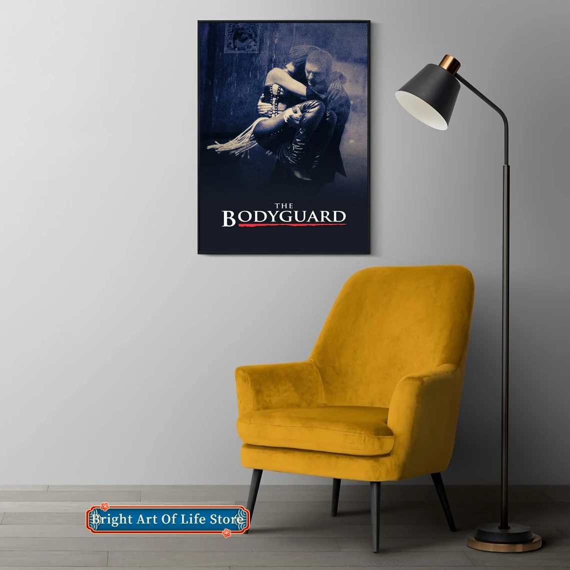 The Bodyguard (1992) Classic Movie Poster Cover Photo Canvas Print Apartment Home Decor Wall Painting (Unframed)