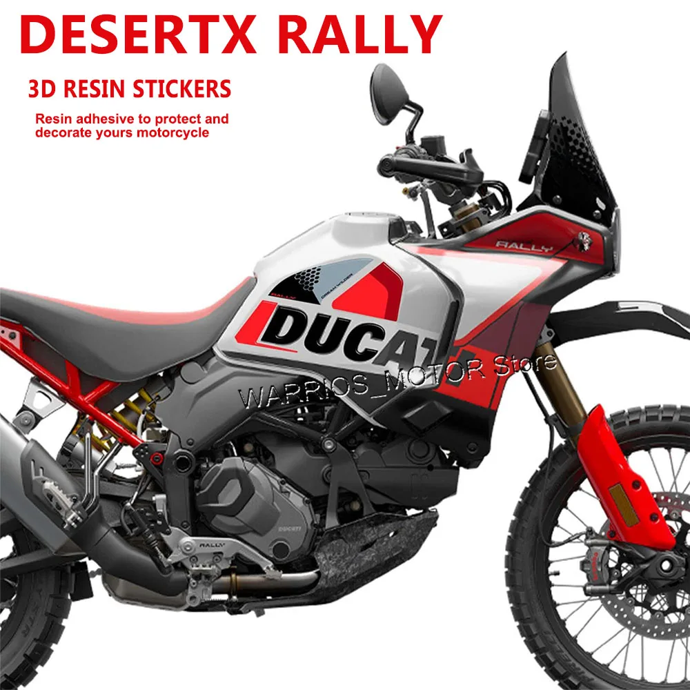 

For Ducati DesertX Rally 2024 Desert X Rally New Motorcycle 3D Gel Epoxy Sticker Protection DesertX Rally Accessories Stickers