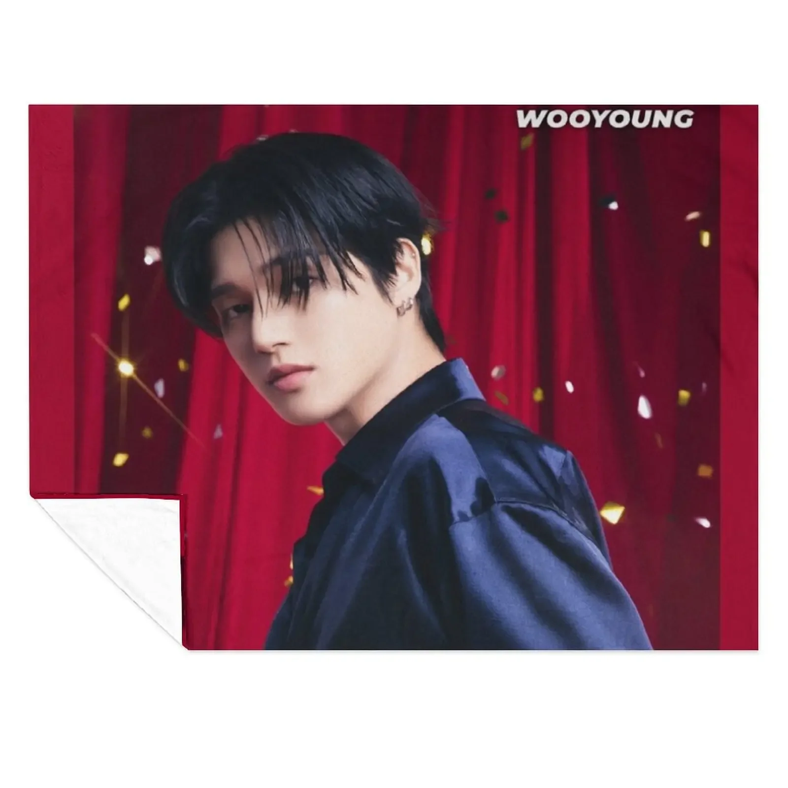 

WOOYOUNG Birthday ATEEZ KPOP Throw Blanket blankets and throws Luxury Thins sofa bed Blankets