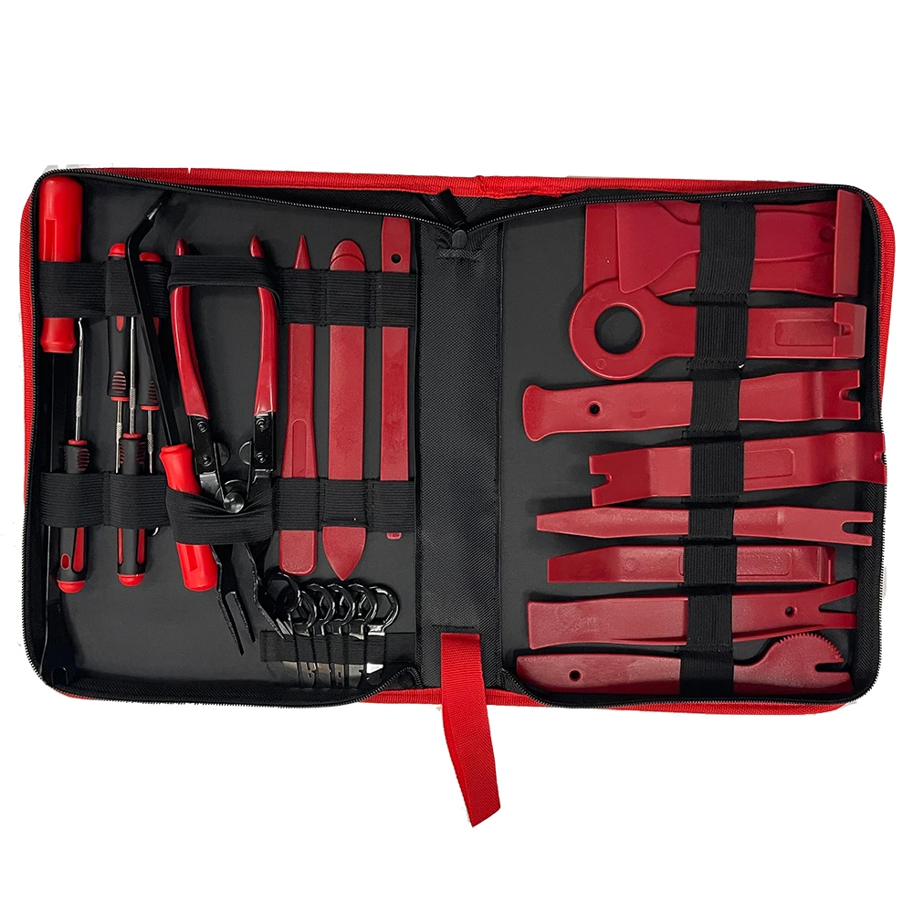 

38pcs Auto Removal Kit Plastic Panel Fastener Trim Removal Tool Set Auto Clip Pliers Door Interior Dashboard Lamp Pry Repair Kit