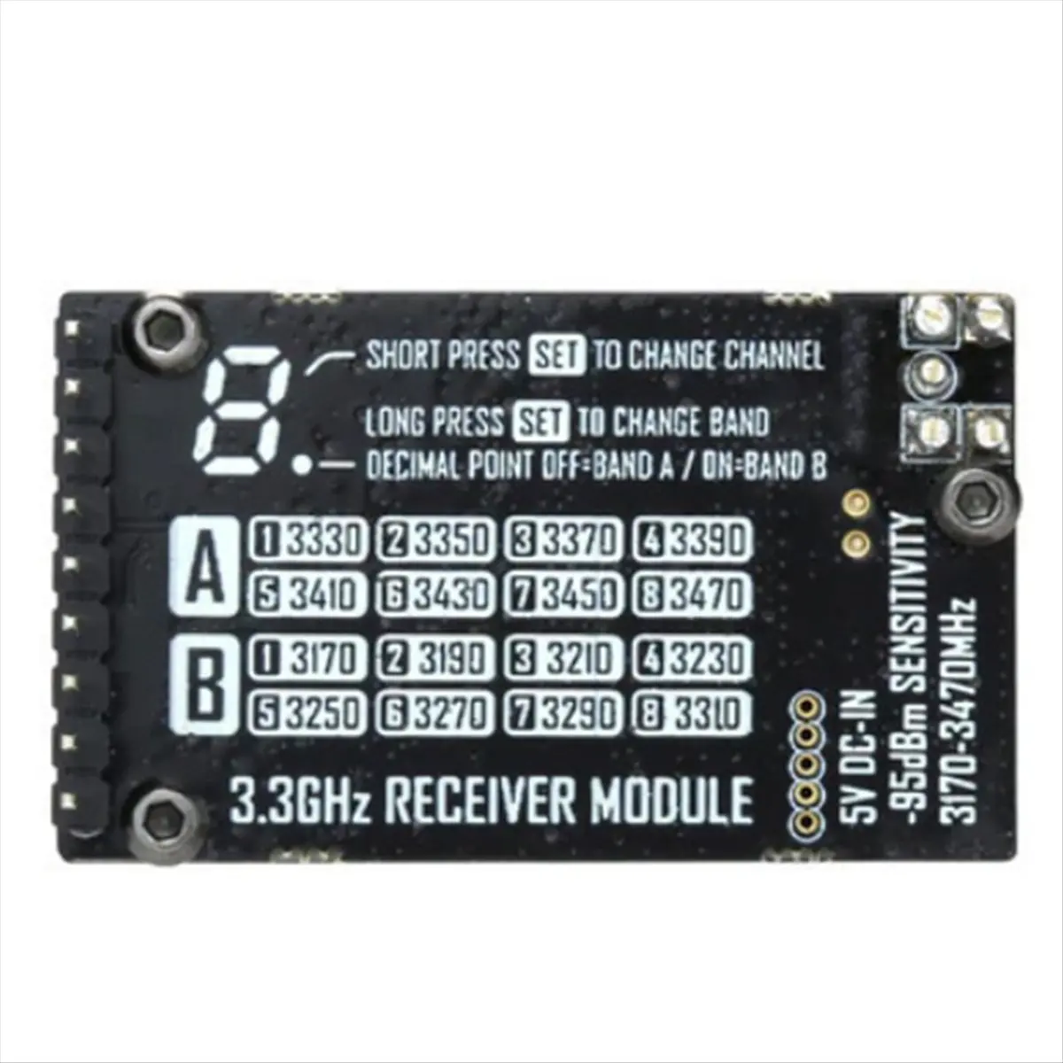 TOP! 3.3GHz Glasses VRX Module for RC FPV Long Range Drone