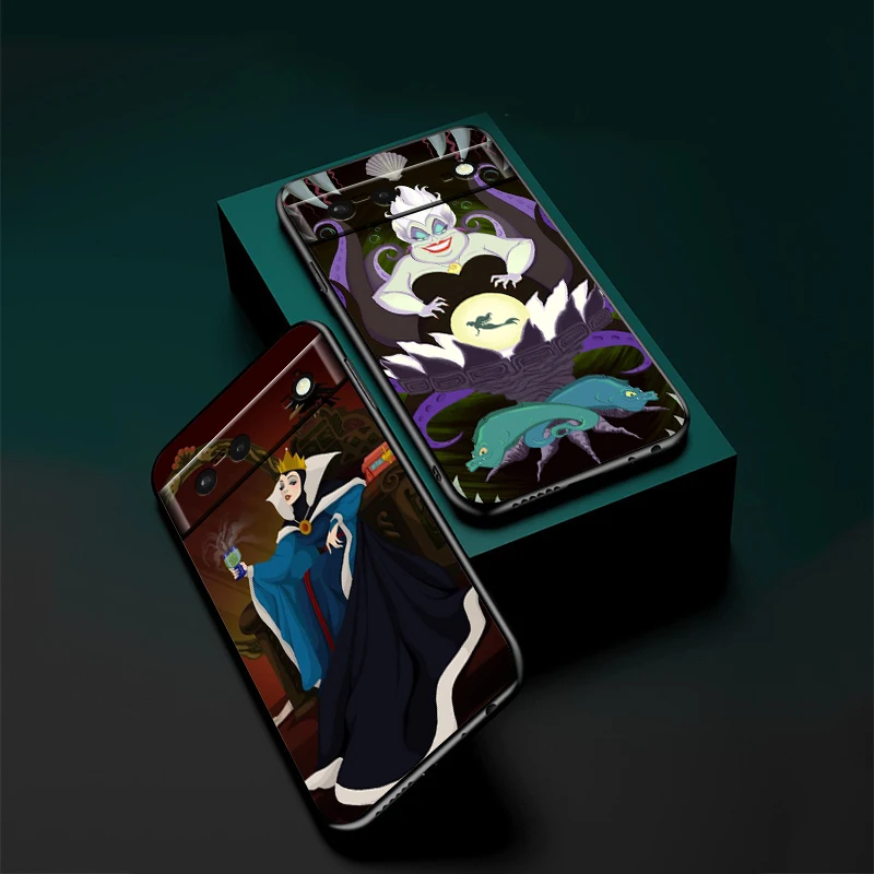 Maleficent Usula Disney For Google Pixel 8 7A 7 6A 6 5A 5 4 4A XL 5G Black Silicon Shockproof Shell Back Phone Case