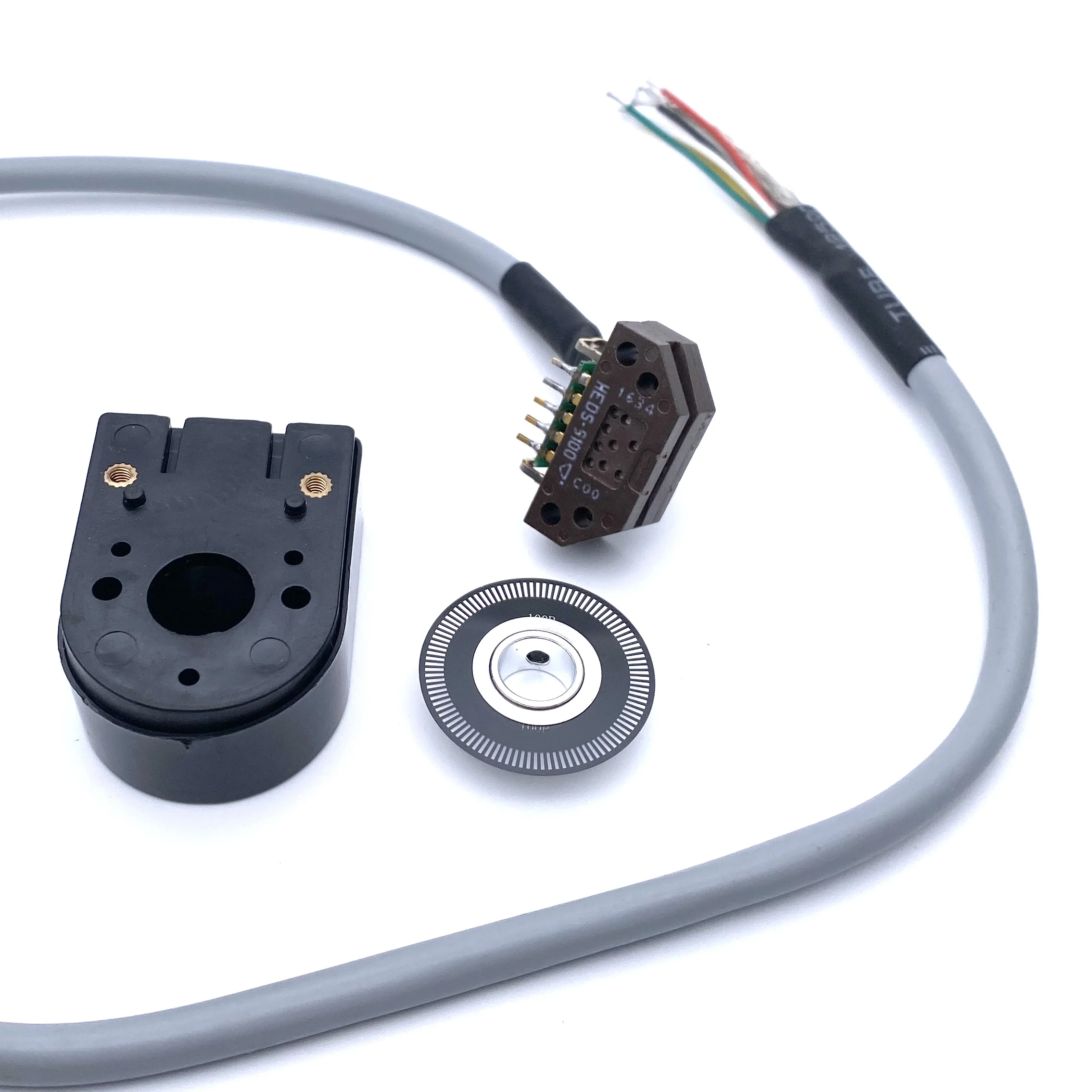 Imagem -03 - Codificador ab Abz Heds-9100 9140 100cpr 200 360 400 500 1000ppr 25.4 mm Mm10 mm Código Peças Diy
