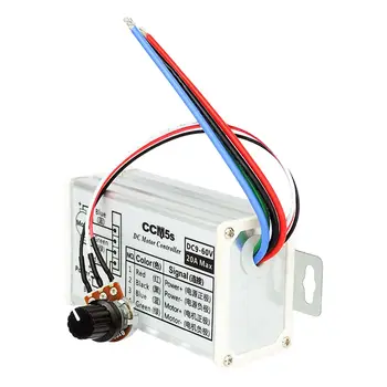 Plynulý PWM regulátor otáček stejnosměrného motoru DC 9V-60V 12V 24V 60V 20A regulátor stejnosměrného motoru PWM regulátor otáček 6 nejlepší prodej Ovladač 24V stejnosměrného motoru - №1