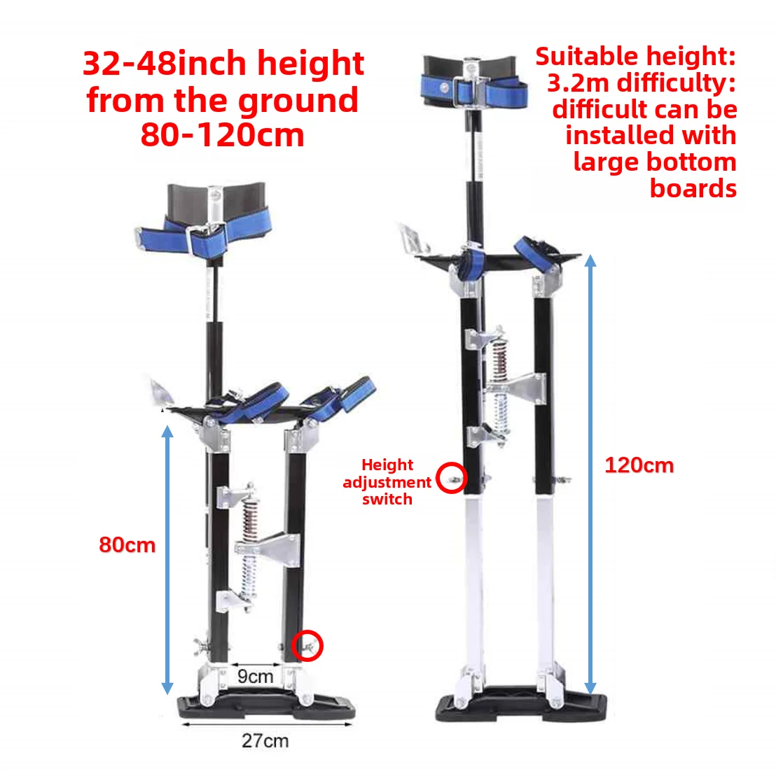 Folding Stool Stilts Scaffolding Lift Decoration Indoor Walking Ladder Multifunctional Shelf Construction Process Platform Stool