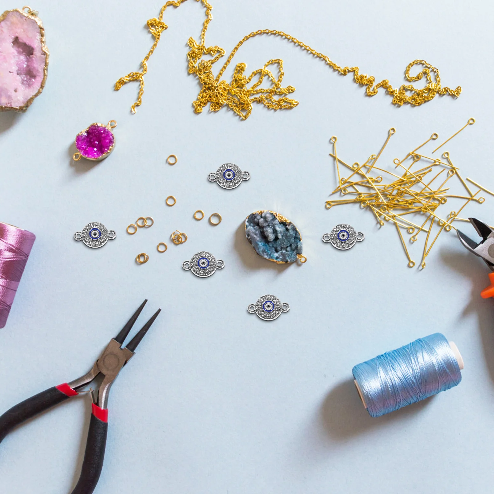 

10 шт., ювелирные изделия от сглаза, подвески из сплава для изготовления браслетов и ожерелья своими руками, уникальный подвесной шарм, женский подвесной шарм от сглаза