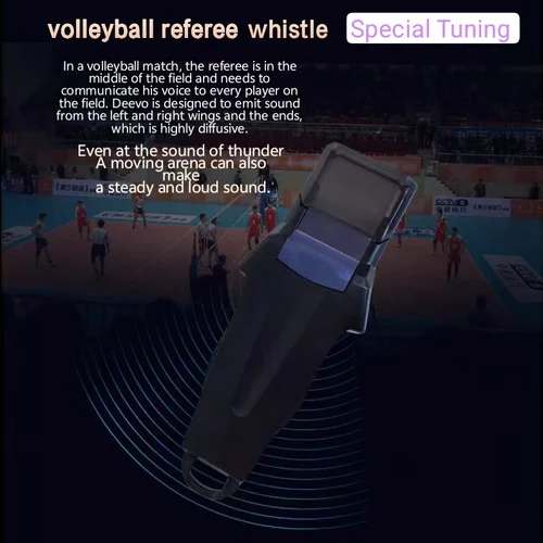 Imagen 2 del producto Silbato de voleibol ballena, silbato de árbitro de fútbol y baloncesto, silbato deportivo profesional para partidos