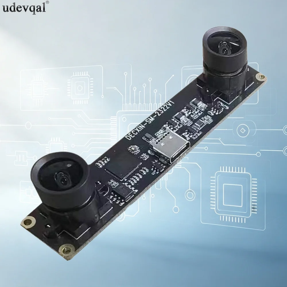 Binocular Camera Module with 4MP 1080P USB Type C 30fps Synchronous Frame for 3D Reconstruction VR Ranging Depth Detection
