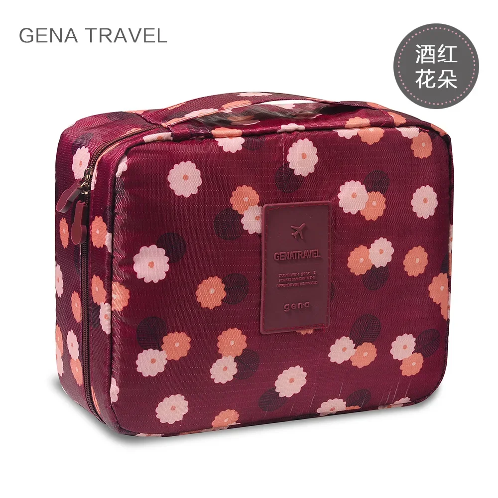 Flower Cloth Portable Travel Toilet Bag Women Cosmetic Bag Toiletries Organizer Waterproof Female Storage Make Up Cases