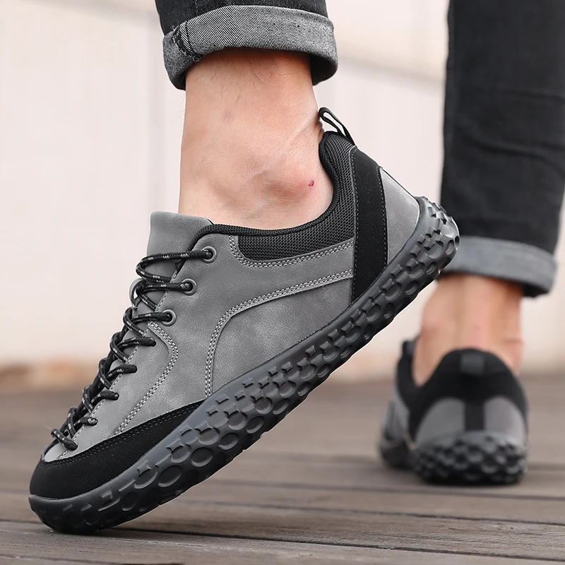 Outdoor Herren Casual Sneakers Minimalistische Breitzehen-Barfußschuhe Leichte Zero-Sole-Wanderschuhe Paar-Kletterschuhe – Detail 13