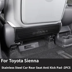 For Toyota Sienna XL40 4th 2021 2022 Refit Automotive Interior Rear Seat Anti-kick Cushion Car Front Door Anti-Kick Mat