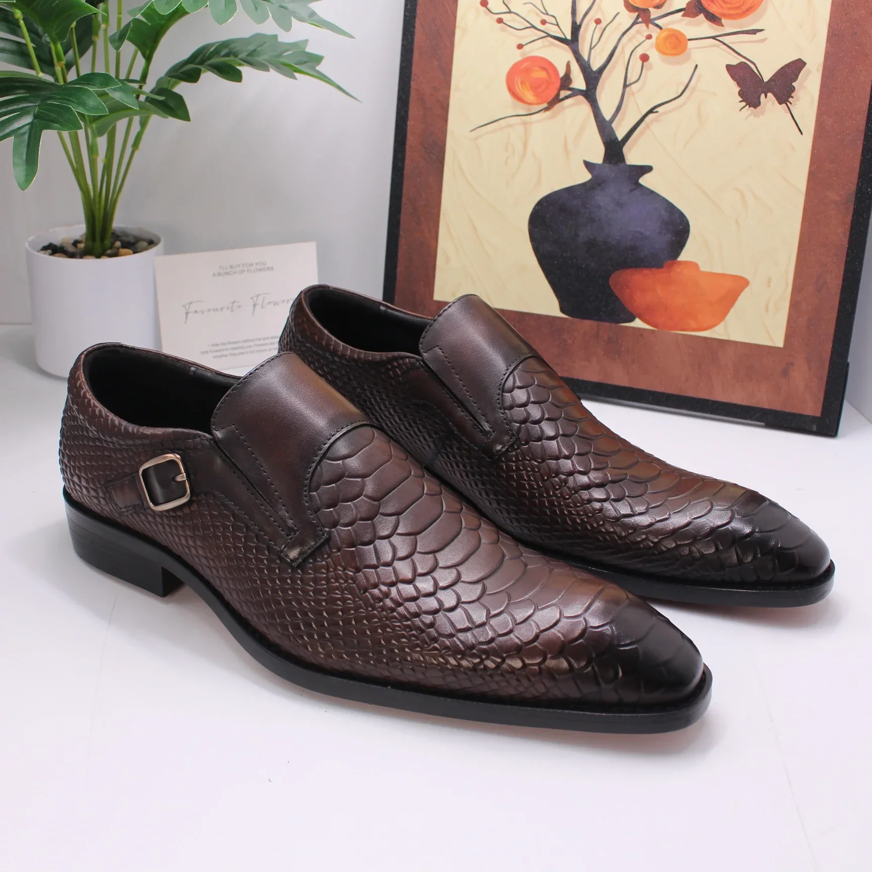 Luxury Men Shoes Comfortable Loafers Monk Footwear High Quality Handmade Casual Business For Males Sapatos Formais Masculinos
