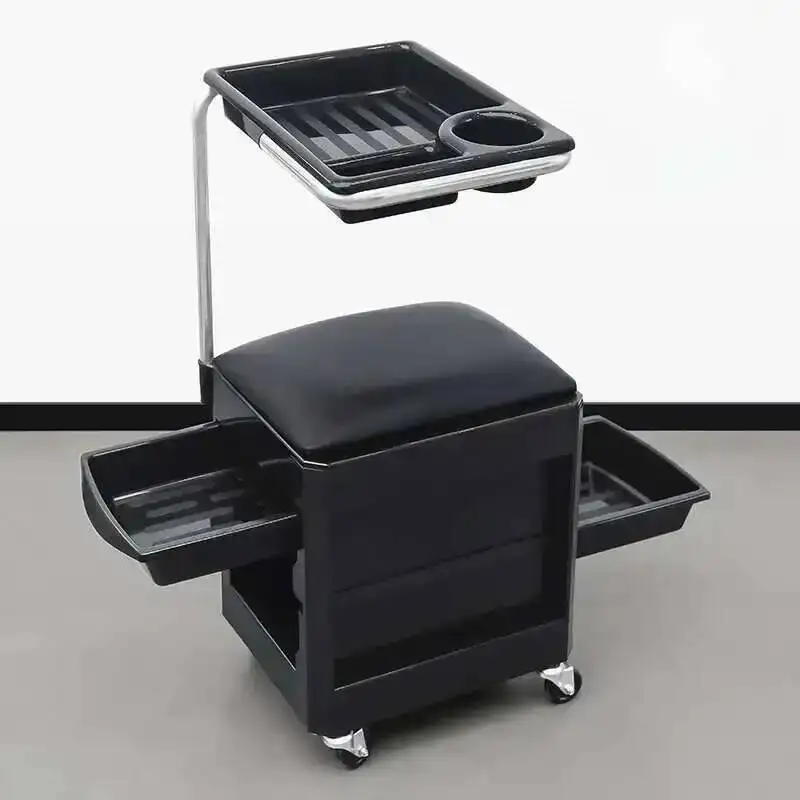 

Metallic Trolleys Professional Organizers Furniture Beauty Salon Hair Trolley Drawers Hairstylist Decor Hairdresser Rollers
