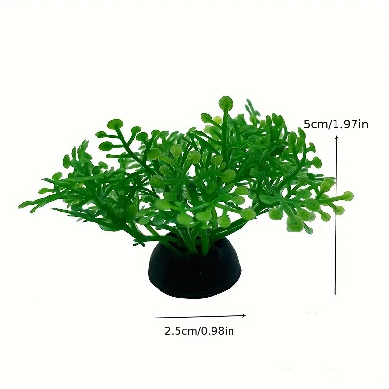 20pcs Small Plastic Artificial Aquarium Plant Decoration Underwater Grass Fish Tank Fake Water Plant Ornament Aqaurium Plant