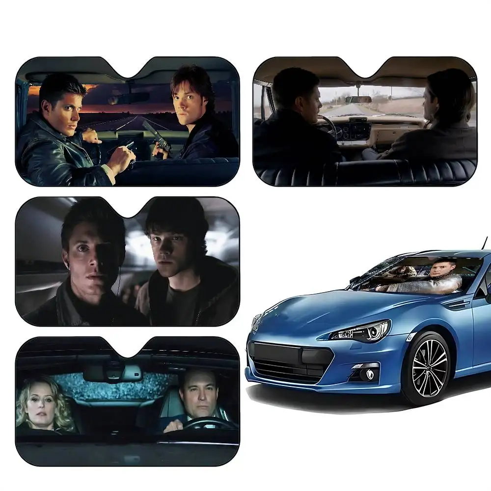 S-Supernatural Car SunShade Car Sunshade Covers Cover Universal Windscreen Folding Visor