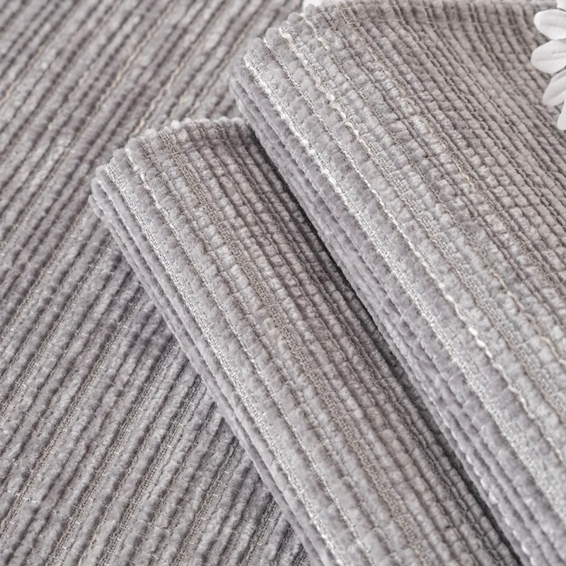 Winter New Style Plush Sofa Cushion Modern Simple Non-Slip Solid Color Corduroy Striped Sofa Cushion Towel