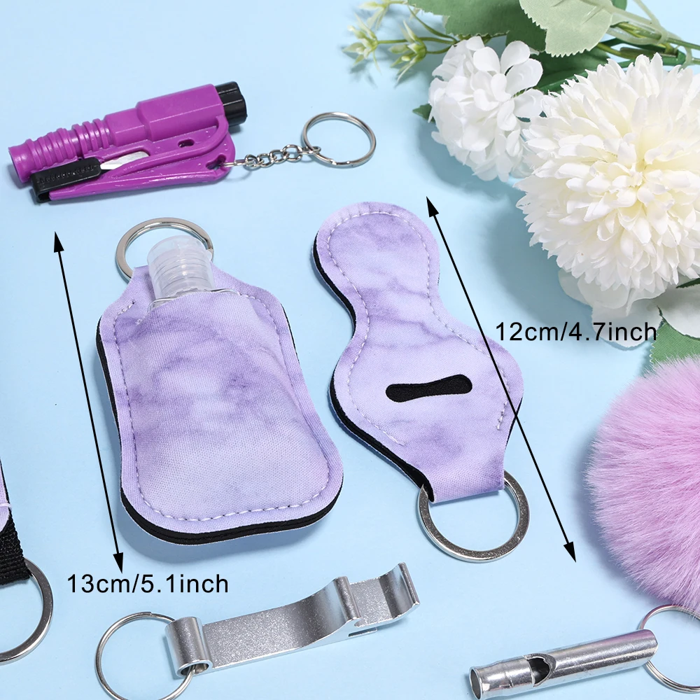 Self Defense For Women Safety Keychain Full Set With Personal Alarm, Knife  Accessories Birthday Gifts For Mom Women Girls