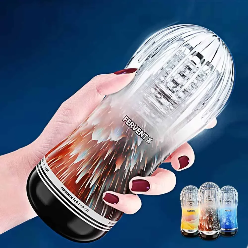 Manual Control Men's Cup Masturbator Masturbation Toy Equipment Sex Machine Endurance Exercise Soft Pussy Sex Toys Adult Product