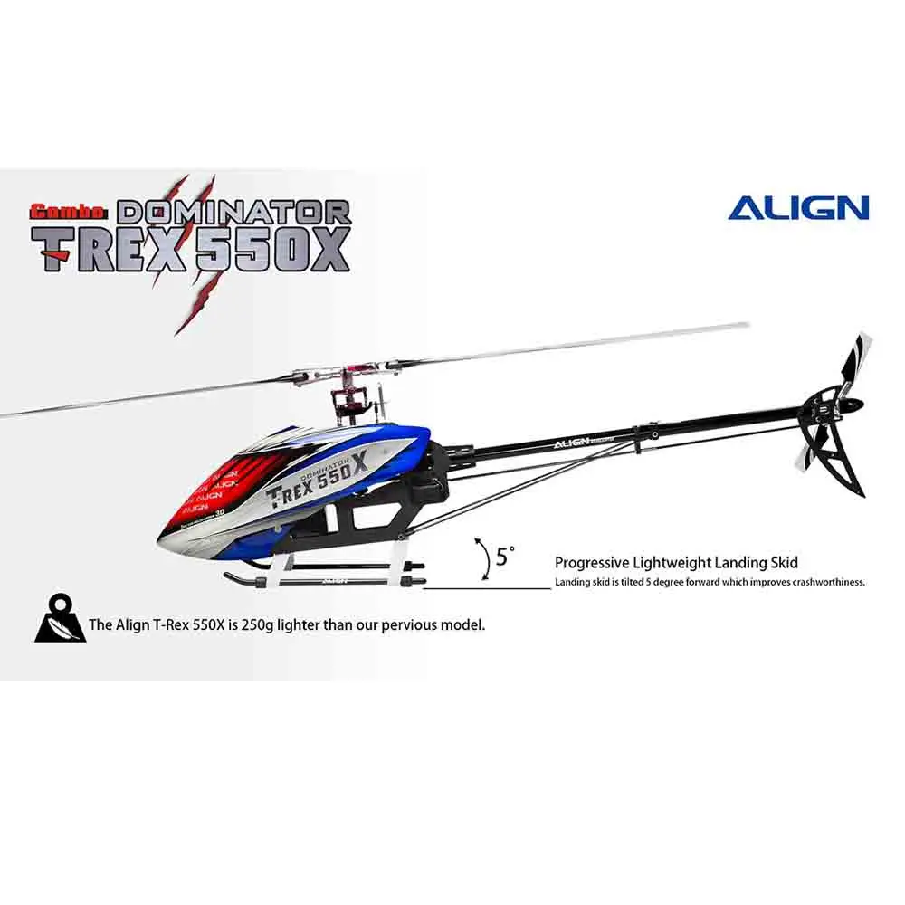 AlIGN T-REX 550X 2.4GHz 6CH RC Helicopter Kit Fits