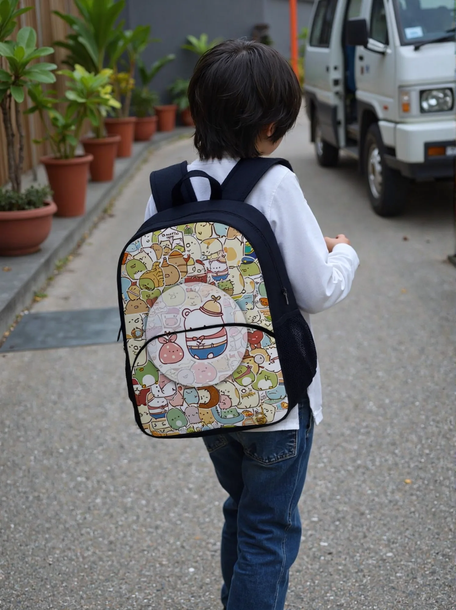

Little Boys Girls Sumikko Gurashi Lightweight Backpack-Classic Daypack-Back to School Rucksack for Children