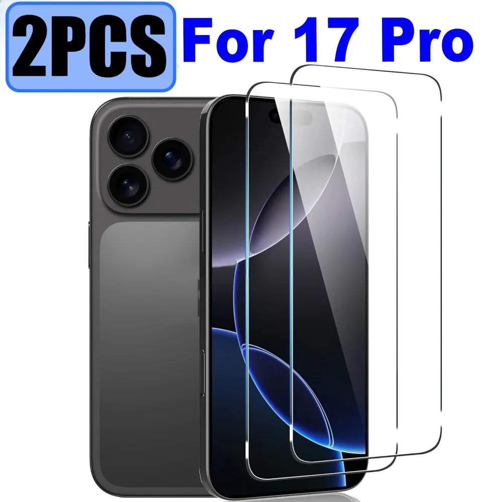 

2 шт. закаленное стекло премиум-класса для iPhone 17 Air 16 17 Pro Max Защитное закаленное стекло высокой четкости для iPhone 17 16 Pro