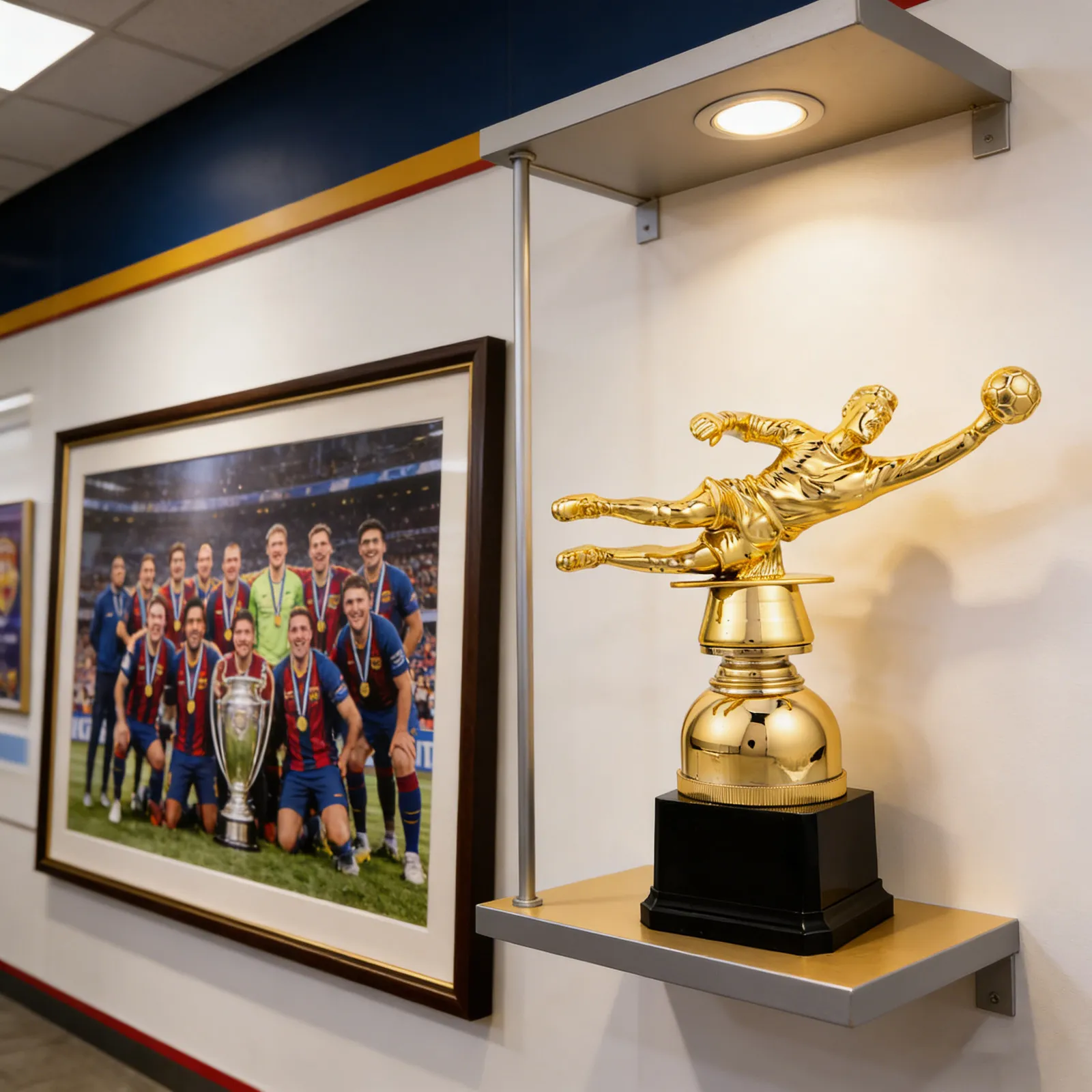 Gold Goalkeeper Trophy Football Sports Award Soccer Goalie Champion Trophy Kids Youth League Souvenir