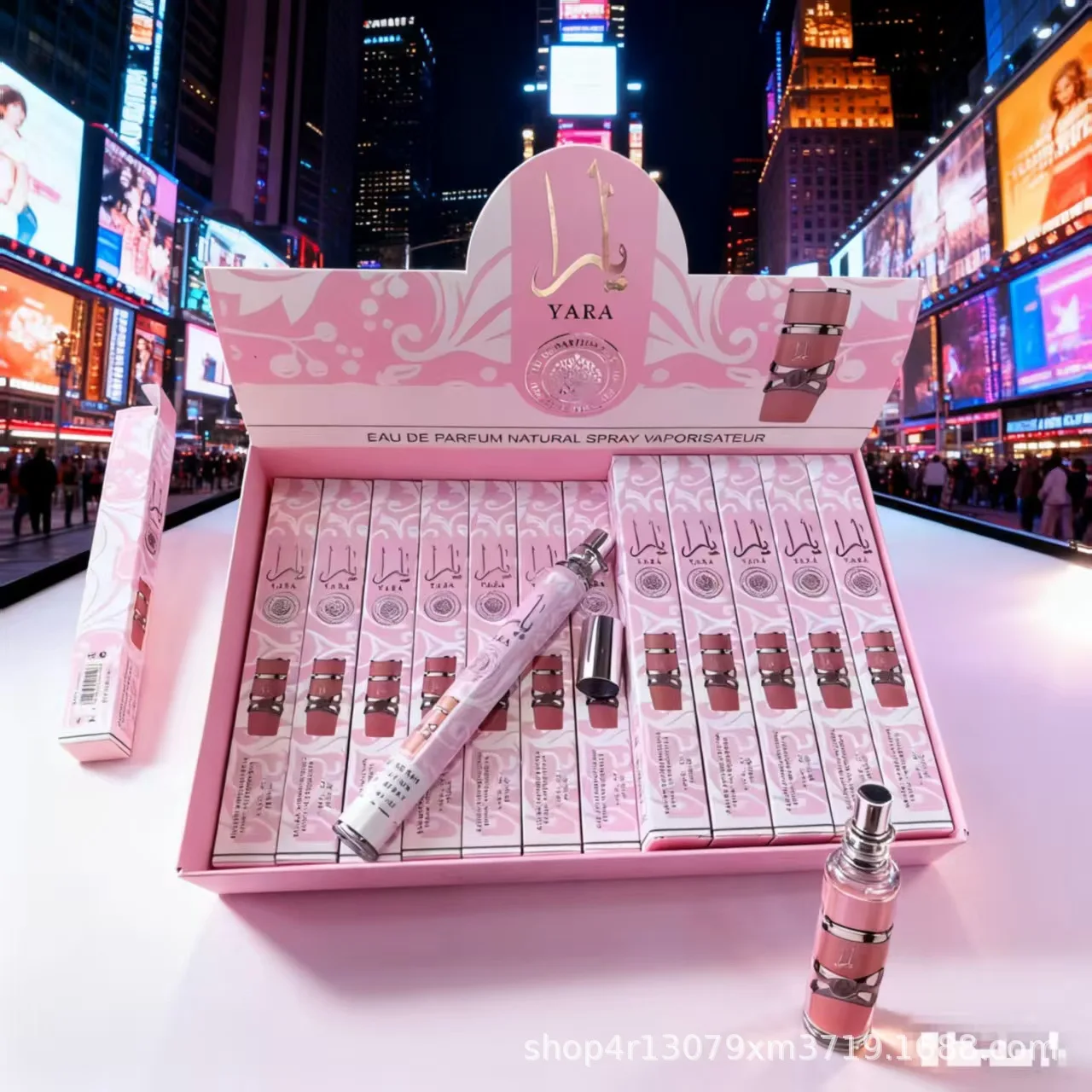 Perfume de marca en caja de 24 unidades, paquete de 5 de 35 ml, aroma a vainilla y frutas, perfume en spray para mujer, larga duración, aroma romántico y suave, regalo para el Día de San Valentín.