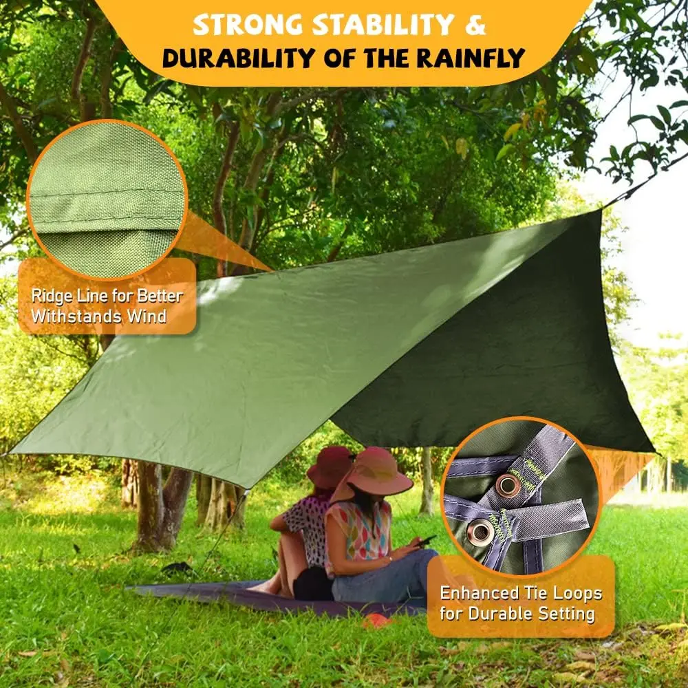 Waterproof Tourist Camping Supplies Awning Backpacking Hammock Tent Travel Table Sunshade Garden Furniture Sets