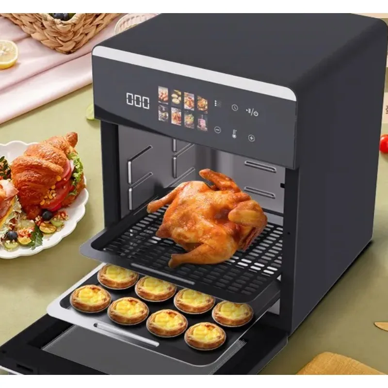 10L Large Capacity Visual Air Fryer Smart Touch Screen Household Multifunctional Air Fryer Oven All in One