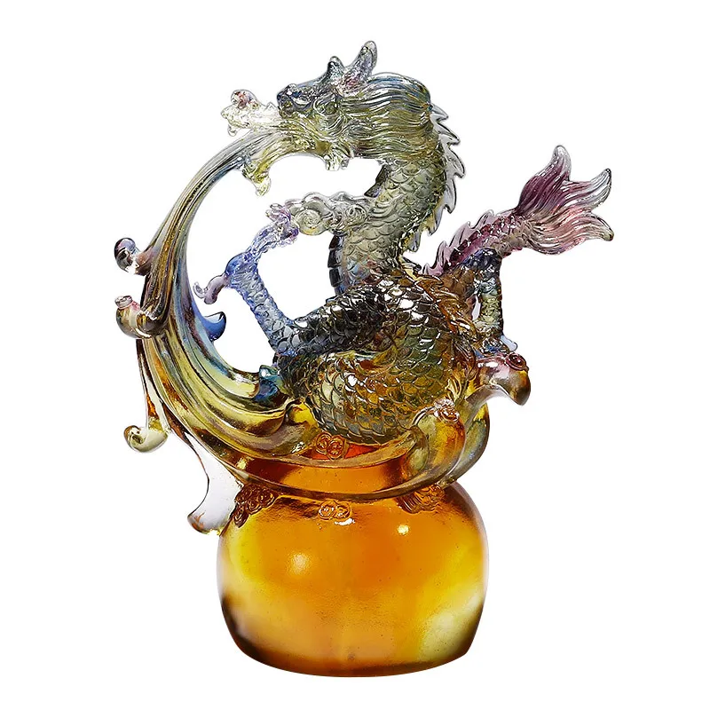 

Glazed Longteng Shengshi Entrance Living Room Desk Wine Cabinet Decoration Ornament Home Decoration Modern Style Craft