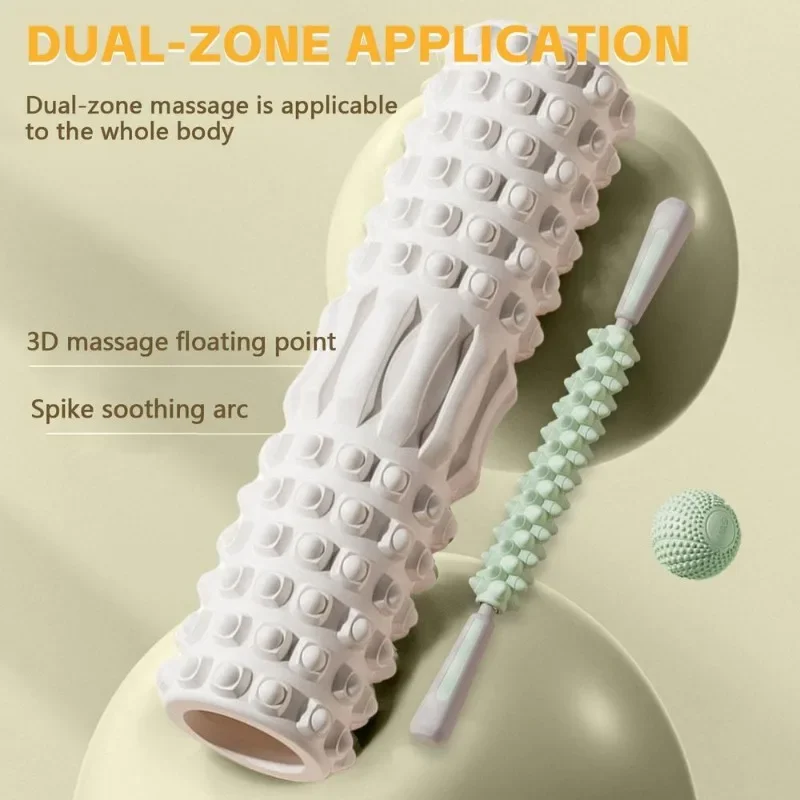 30cm Yoga Column Gym Fitness Pilates Foam Roller Exercise Back Massage Roller Yoga Brick in Legs & Arms Home Fitness Equipment