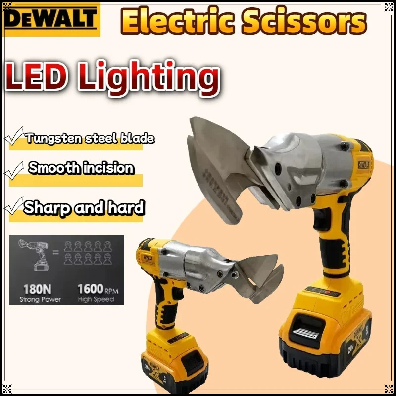 

Dewalt For 18V 20V Battery 500W Cordless Iron Sheet Scissors Electric Metal Cutting Tools Brushless Electric Scissors Tool