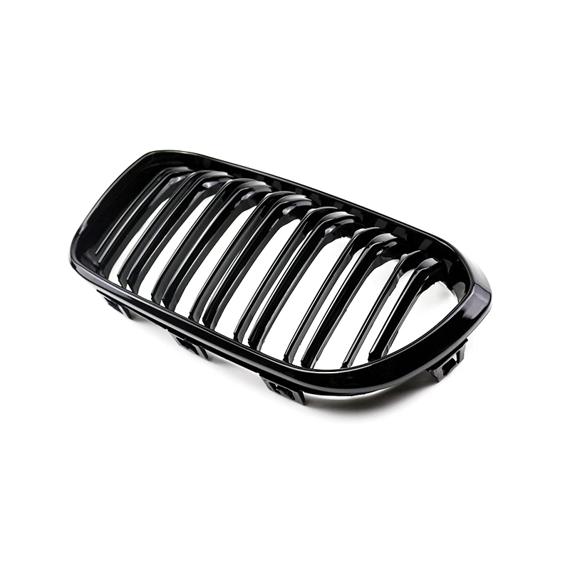 Parrilla delantera de doble listón negro brillante para BMW Serie 1 F20 F21 Facelift 2015-2019 118d 120i 130 M135