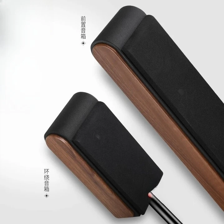 Home Theater Audio Set Home Living Room TV Wireless Surround Bluetooth Wood, Deluxe 5.1 Home Theater Audio Set