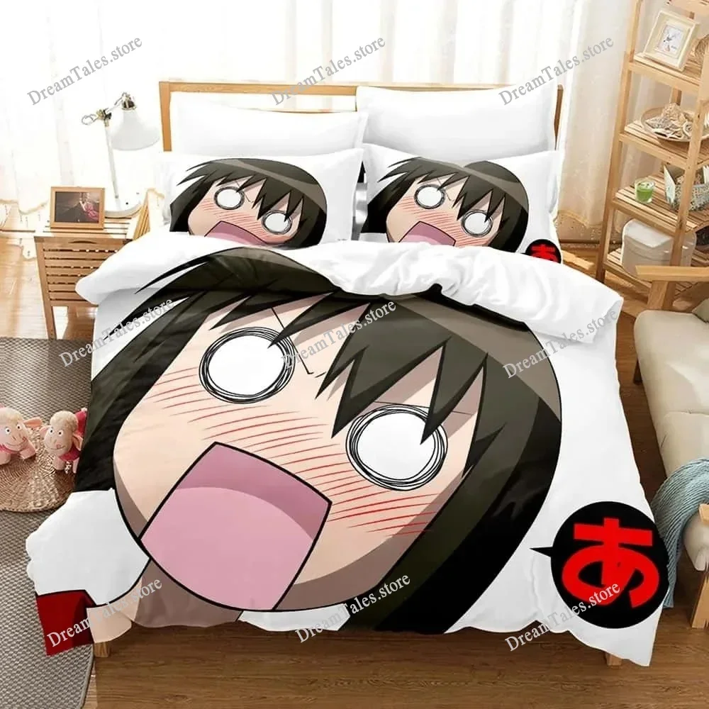 Kawaii Girl Azumanga Daioh Cartoon Poster Sheets Quilt Covers Bedding Dormitory Sheets Bedding Set Soft Warm Bedding Set