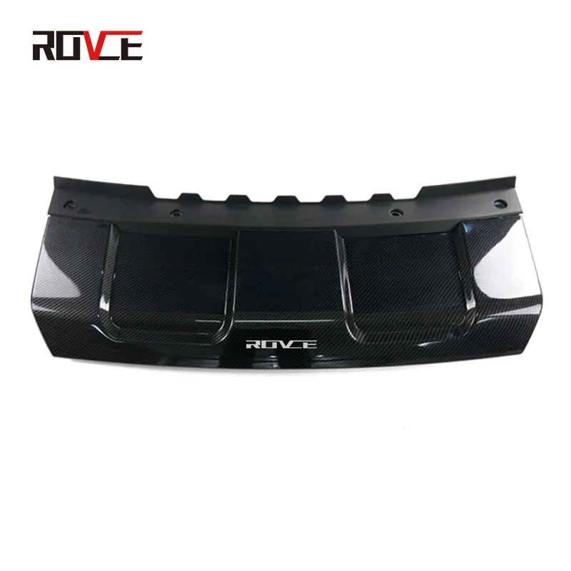 ROVCE Front Bumper Trailer Tow Hook Cover Rear For RANGE ROVER SPORT 2014-17 L494 Front Lower Guard Plate