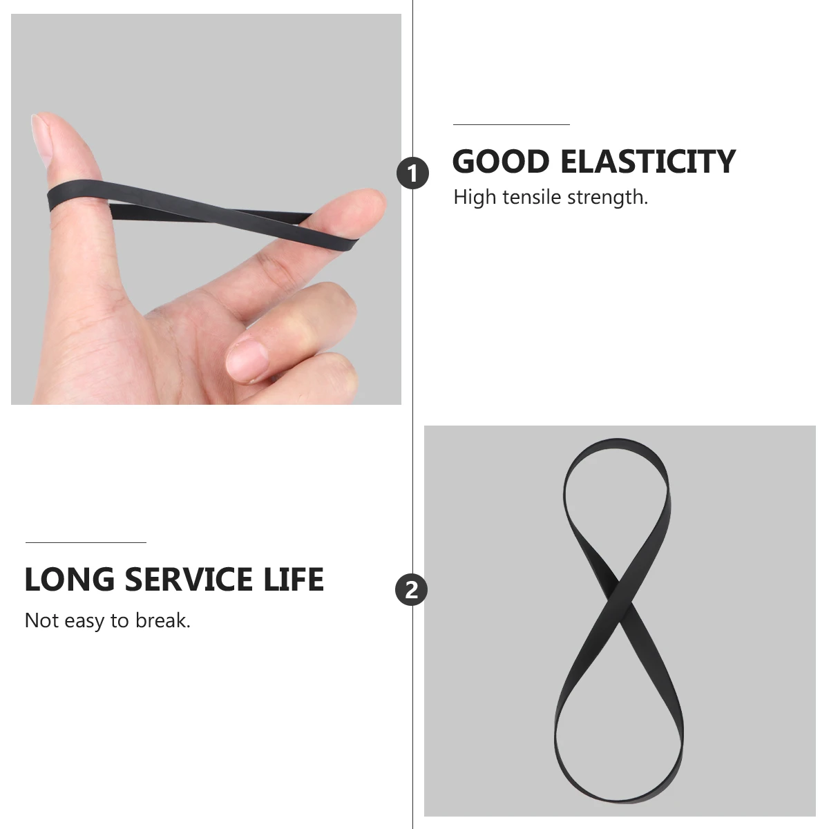 

2pcs Cassette DVD Drive CD Drive Belt VCR Belts Premium Cassette Tape Belt Turntable Strap Rubber Durable