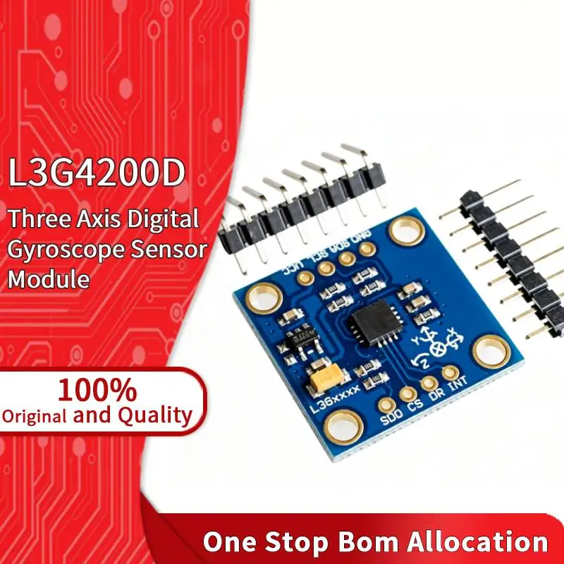 L3G4200D 3 Axis Gyroscope Sensor Module I2C SPI Interface for DIY Flight Controller Integrated Circuit IC Speed Module