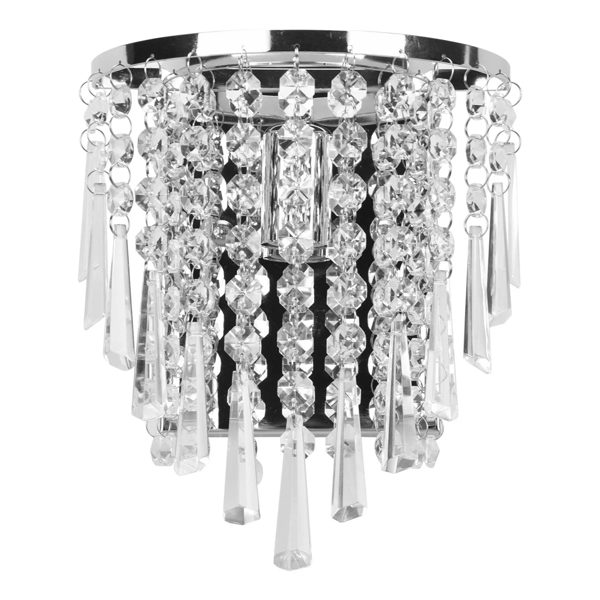 

Modern Crystal Wall Lamp Chrome Sconce Wall Light for Living Room Bathroom Home Indoor Lighting Decoration