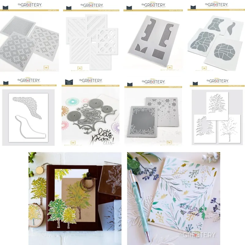 A plate composed of triangles and parallelograms Cutting Dies & Stencil Scrapbook Diary Decoration Stencil Embossing Template