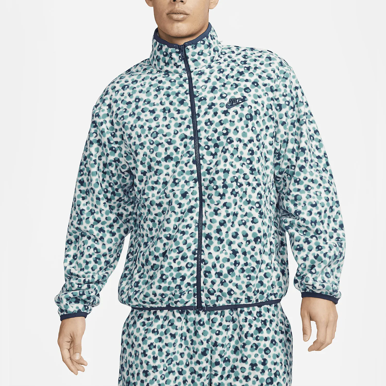 

Nike genuine Spring New Men's Polar Fleece Casual Stand Collar Jacket DX0532-379