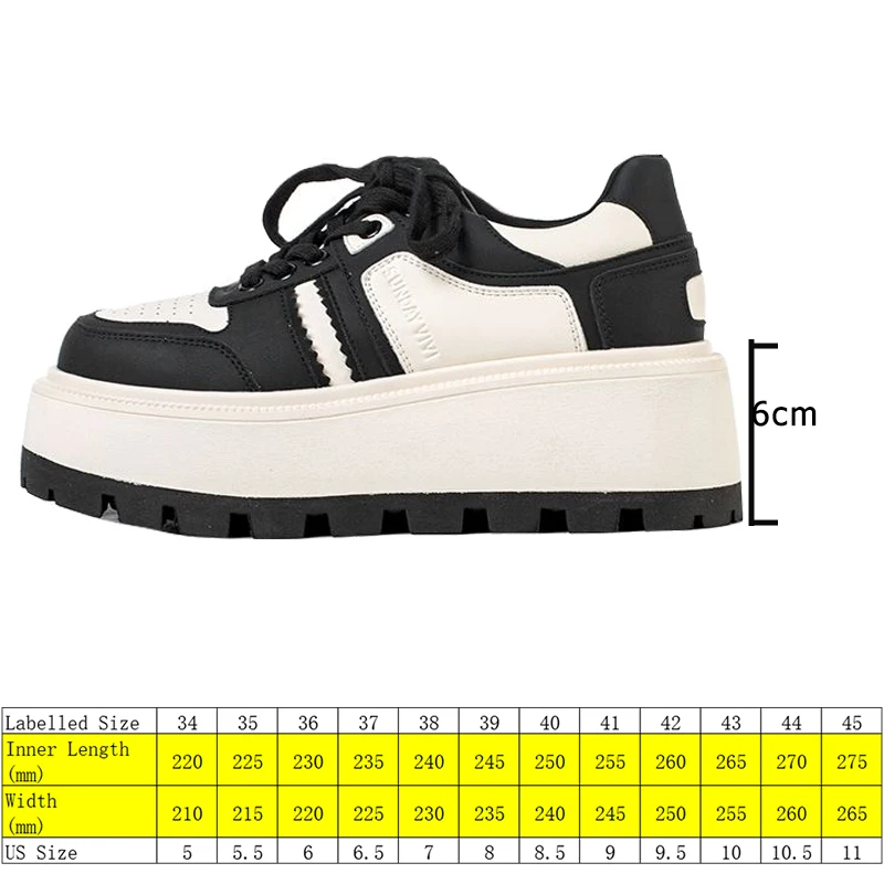 Fujin 6cm Genuine Leather Women Platform Wedge Women Vulcanized Fashion Spring Autumn Casual Breathable Chunky Sneakers Shoes