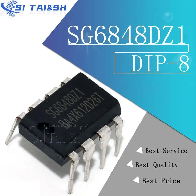 10PCS  SG6848DZ1 SG6848DZ SG6848D SG6848  DIP8