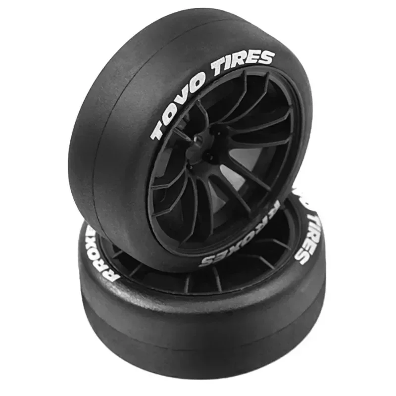 

4pcs1/10 RC Drift Tires and Plastic Wheels Rims 12mm Hex for 1:10 On Road Touring Street Car XV02 XV01 TT01 TT02 PTG2 A959