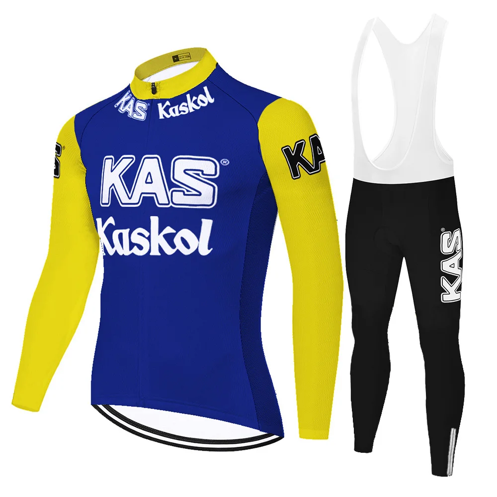 ProTeam KAS retro cycling clothes summer spring Bike Clothing Bicycle uniforme ciclismo men quick dry cycling jersey set