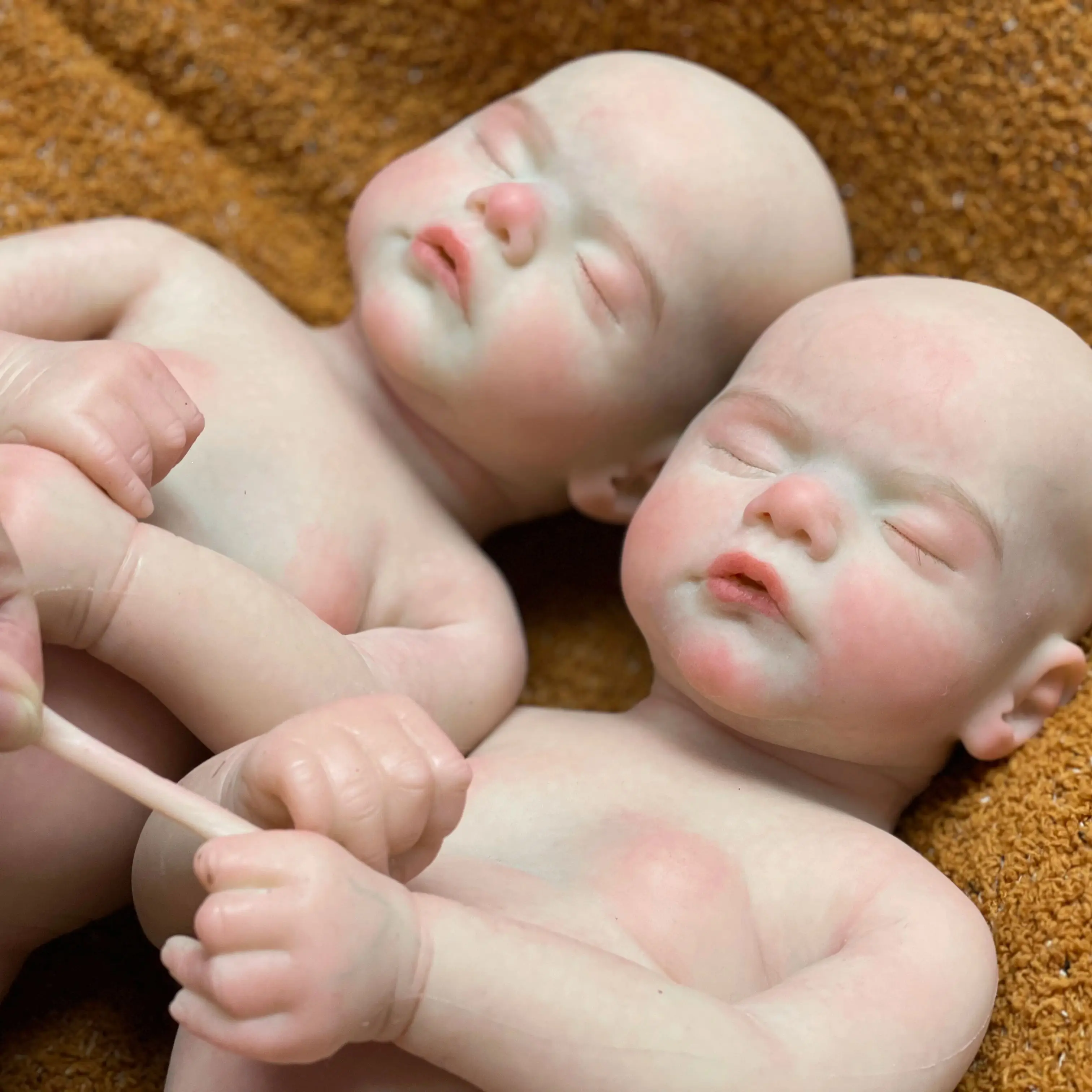 Whole Silicone Sam 45CM Painted/Unpainted Full Soft Solid Silicone Reborn Doll Handmade Baby Doll Reborn Corpo De Silicone