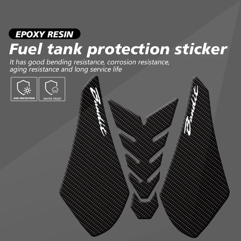 Fit For Suzuki Bandit 650 GSF650 2007-2012 Bandit1250 GSX1250 2016 Motorcycle Tank Pad Protector Transparent Fishbone Sticker