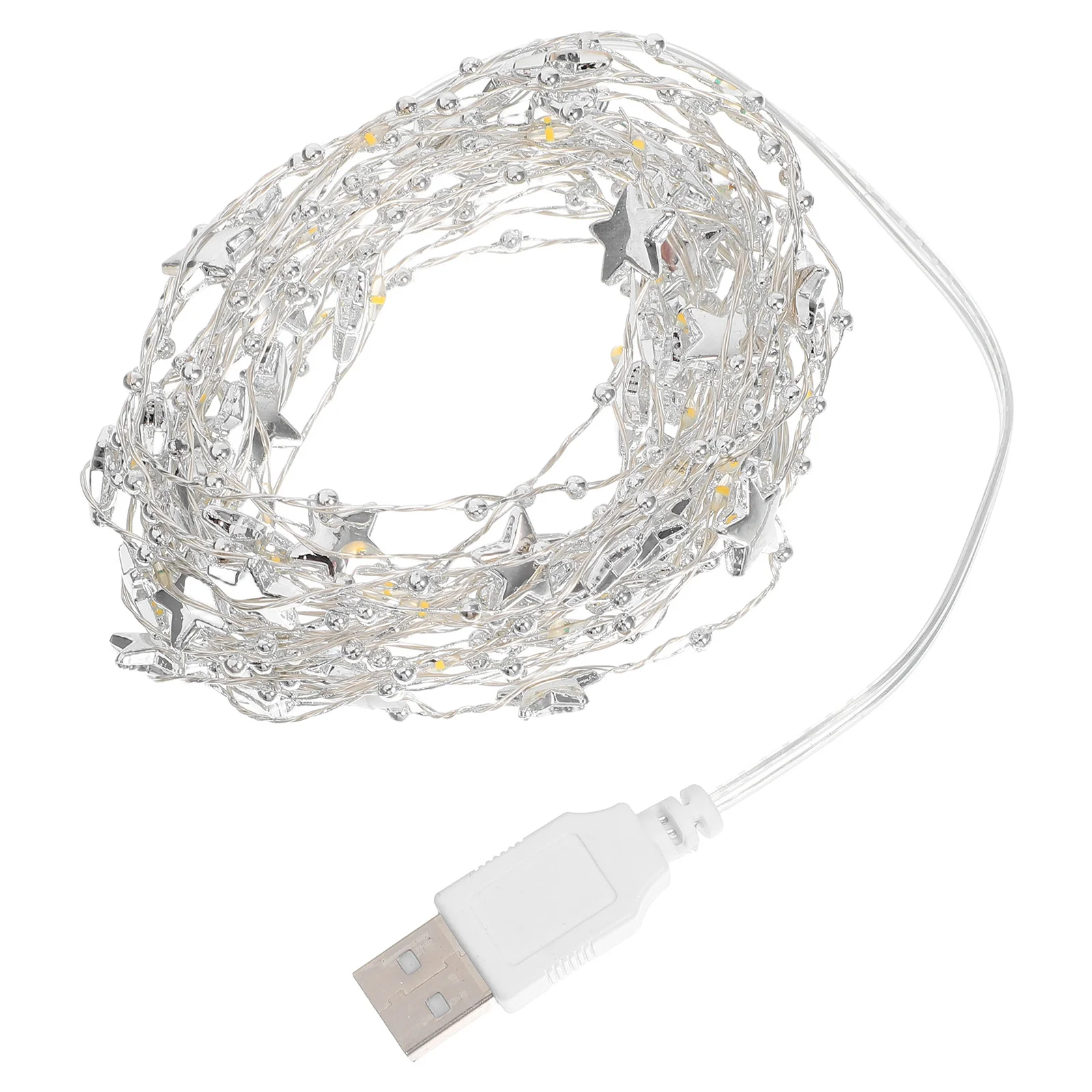 

Star Copper Wire String Lights Five-Pointed Decorative Warm White Bedroom Party Wedding Christmas Lighting for Home Indoor