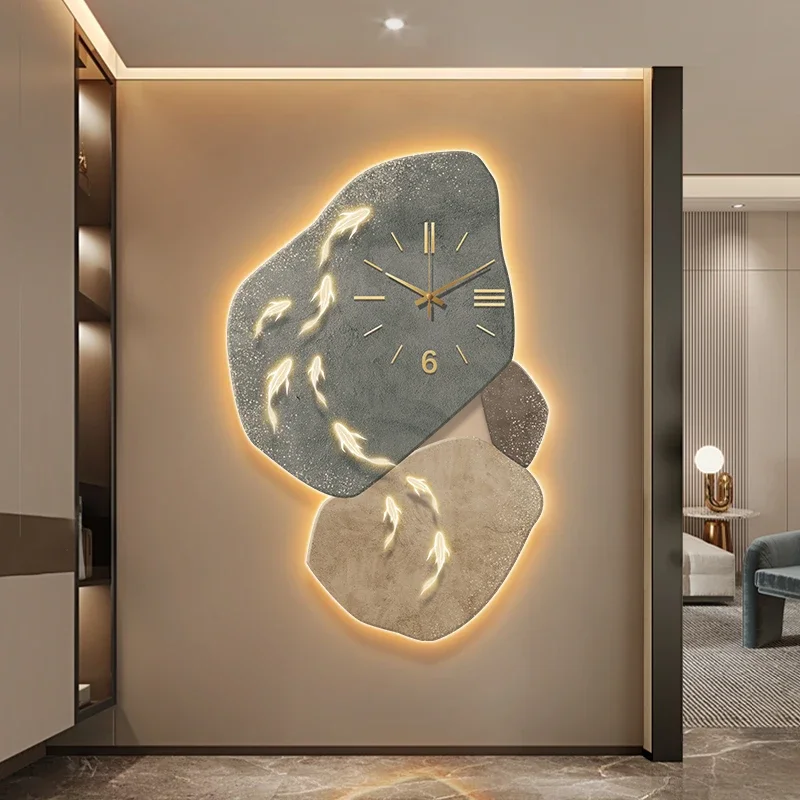 Minimalist Modern Picture Wall Clock for Entrance Decor Creating A Modern - Luxurious Atmosphere in Corridors with Symbolizing